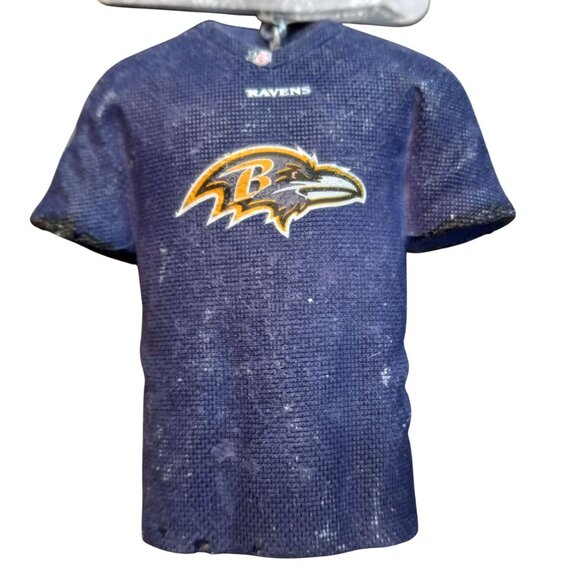 NFL Baltimore Ravens Jersey Christmas Ornament Team Logo Number 01 Holiday NEW - Picture 1 of 5